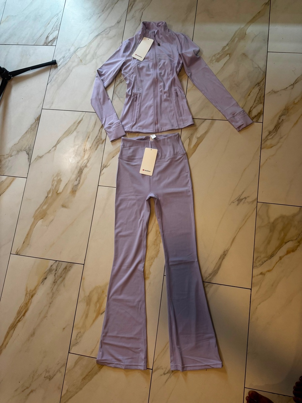 lululemon athletica Lavender-Flare Active Jacket & Bootcut Pants